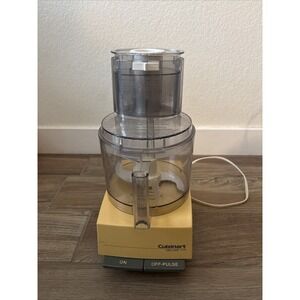 Vintage Cuisinart Deluxe 11 Yellow Cup Food Processor & Accessories Tested/ Work